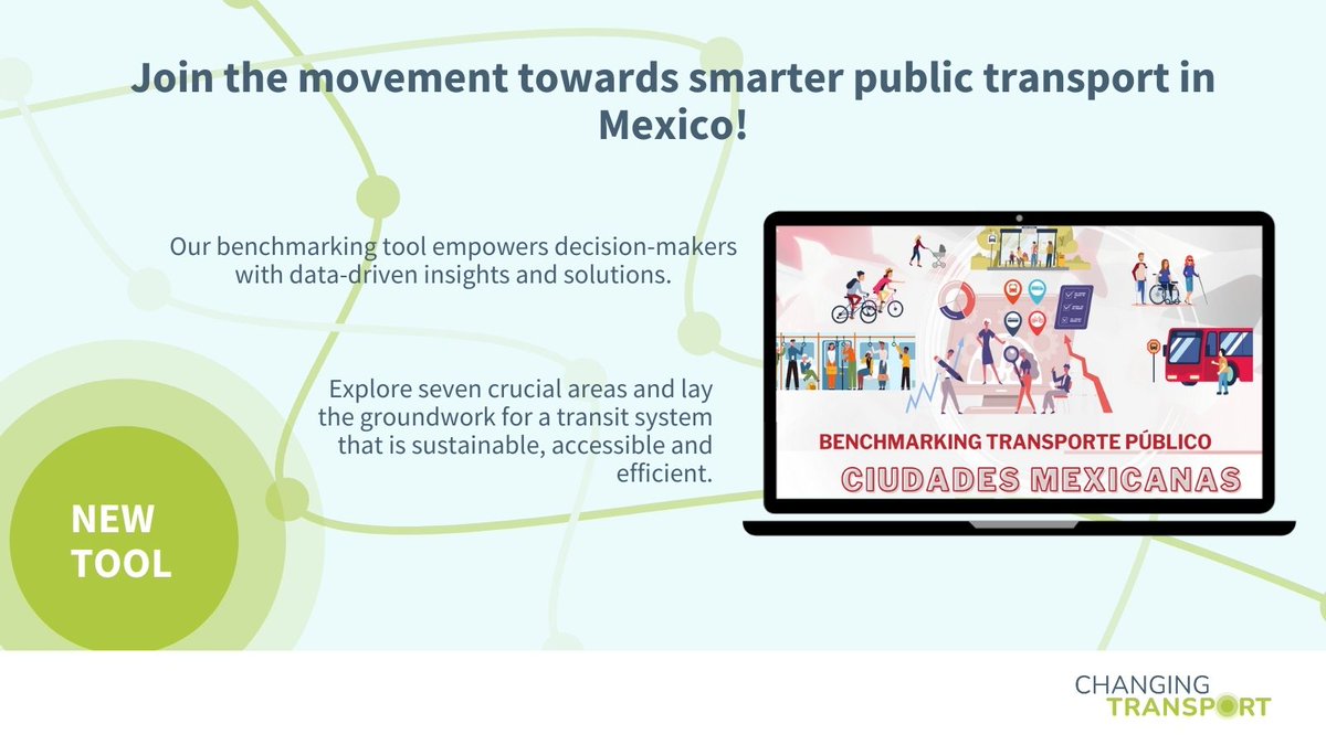 📢 Calling all #PublicTransport authorities & operators in Mexico! 🇲🇽 Our benchmarking tool & manual is your roadmap to success. 📈 Identify areas for improvement, set targets, and track progress seamlessly ➡️ bit.ly/4aJpV6O