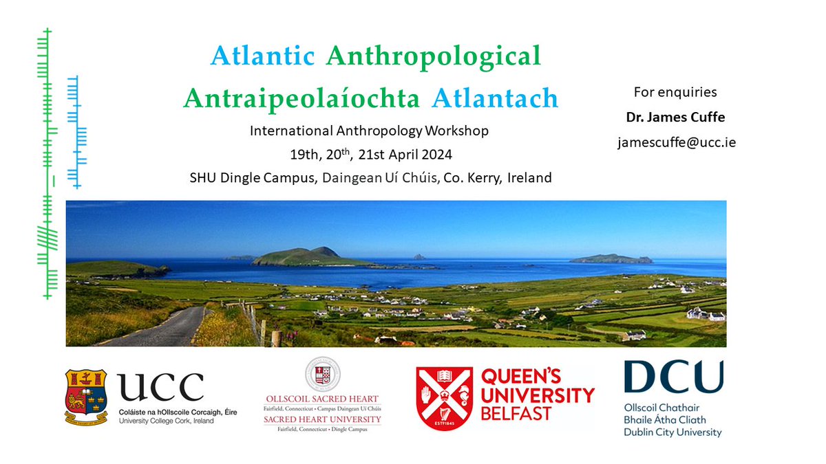 It is nearly here, the defining turn of the year where anthropologists gather and perform secret rituals to turn spring into summer in Ireland. Oh, it's also a really nice international #anthropology workshop for Post-Graduate students in beautiful Dingle. @fionae