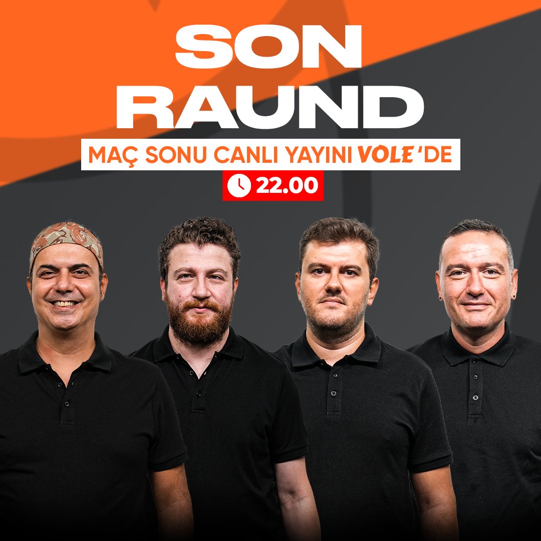 ⚽️ SON RAUND, saat 22.00'de CANLI yayınla VOLE YouTube kanalında! 🆚 Alanyaspor - Galatasaray 🎙️ Ali Ece, Uğur Karakullukçu, Sinan Yılmaz, Emek Ege