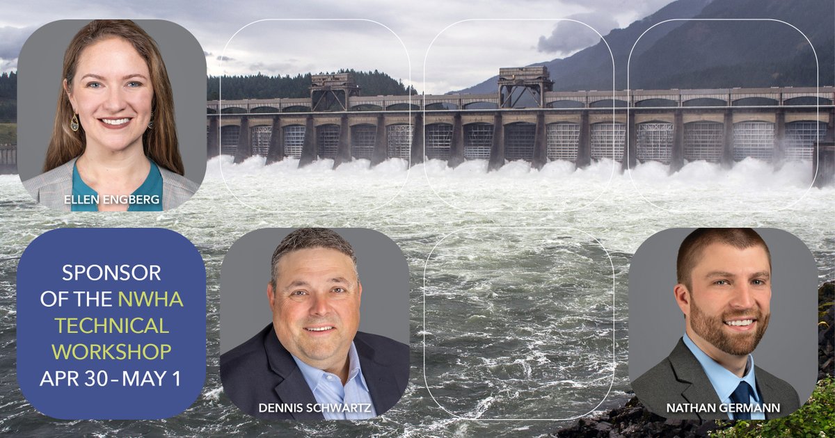 Schnabel is proud to be a sponsor of the NWHA Technical Forum, Apr 30 - May 1 in Hood River, OR! Stop by booth #1500 and connect with Dennis Schwartz, Nathan Germann, and Ellen Engberg. #SchnabelEngineering #nwha2024 #hydro #dams