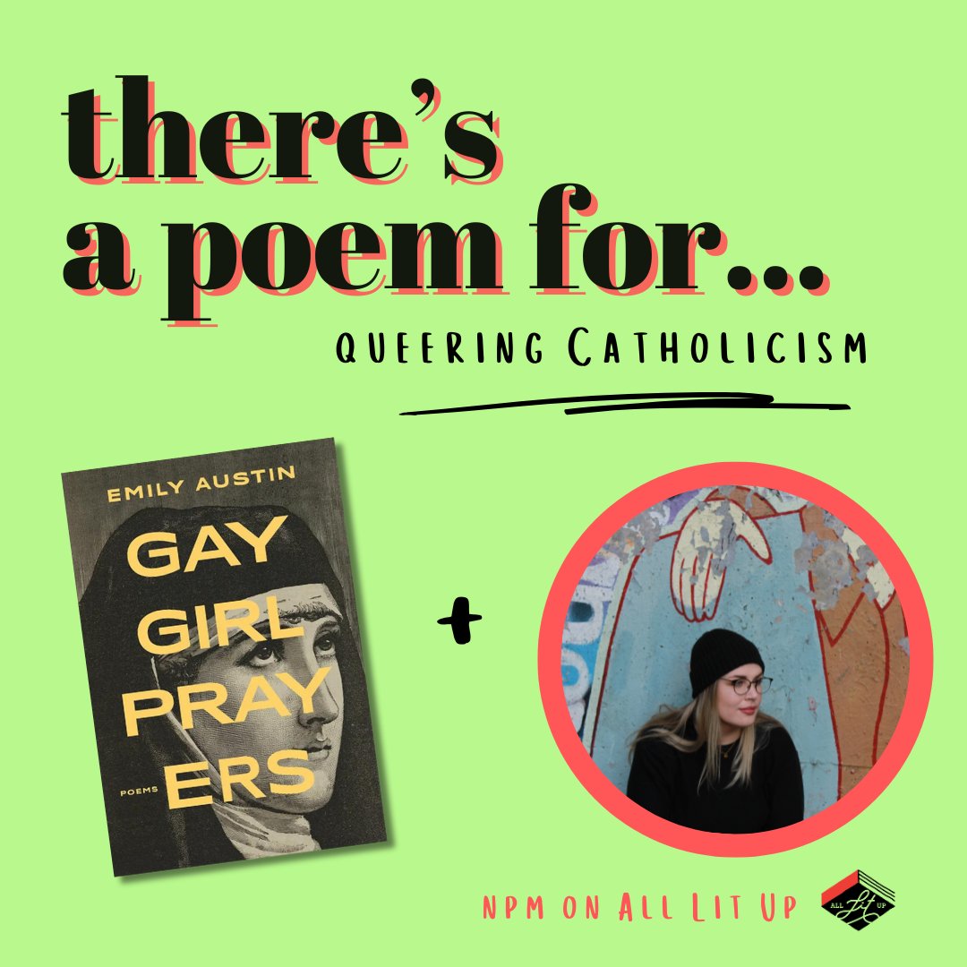 'While Lot was being praised, and carried around on the men’s shoulders, the angels asked / the girls, 'Are you two okay?'' We interview @eraustinauthor about her book GAY GIRL PRAYERS (@BrickBooks), for #alupoemforthat. alllitup.ca/theres-a-poem-…