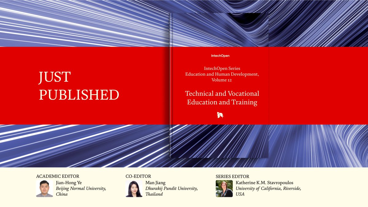 Explore the evolution, impact, and future of Technical and Vocational Education and Training (TVET) with our new publication, part of our book series Education and Human Development. Whether you're an educator, policymaker, or enthusiast in the field of #VocationalEducation, this…