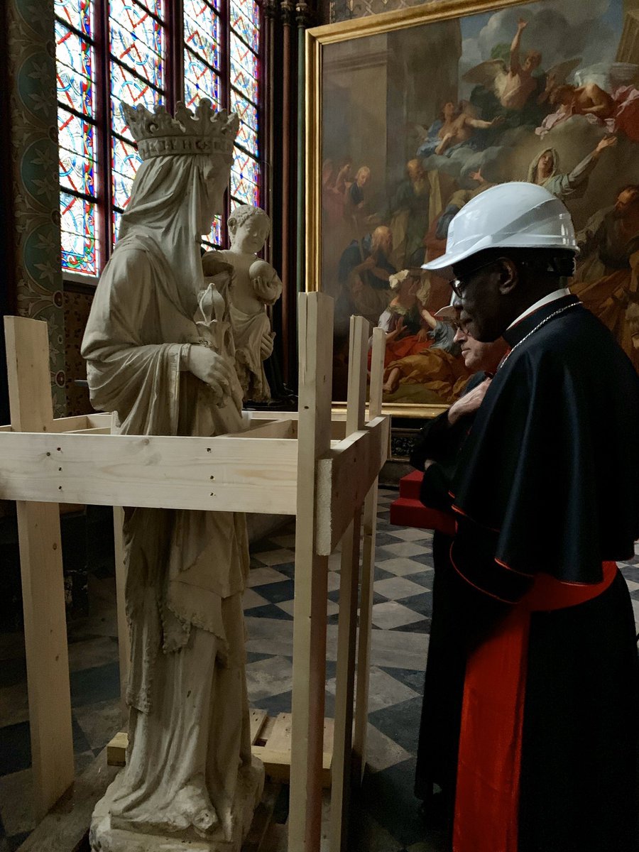 “Five weeks after the terrible fire, I came to pray in Notre-Dame cathedral. I had asked Mary to protect France, to give her people the courage to rebuild the beautiful stone vessel. The Virgin will never abandon the eldest daughter of the Church.” - Robert Cardinal Sarah