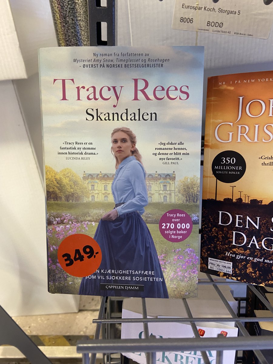 .@AuthorTracyRees dominating in Bodø, Norway! Dropped into Norli, one of Norway's smallest independents, and the bookseller, Isabelle, tells me Tracy is constantly top of their charts! 💃💃 You have a BIG fan club in the Arctic, Tracy 💙