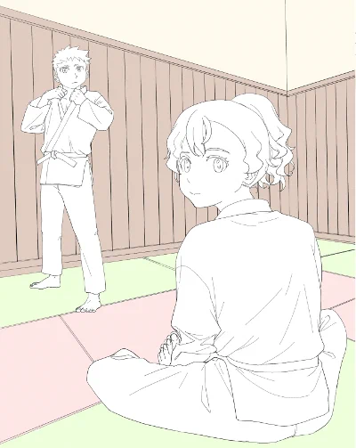 おはようございます昨日じゅうになんとか表紙の線画を仕上げました今回も背景から塗ってるスタイル遠近感になんか違和感があるので、まだ調整が必要かなそうゆうのが簡単にできるのもデジタルならではさて今日も一日ご安全に 