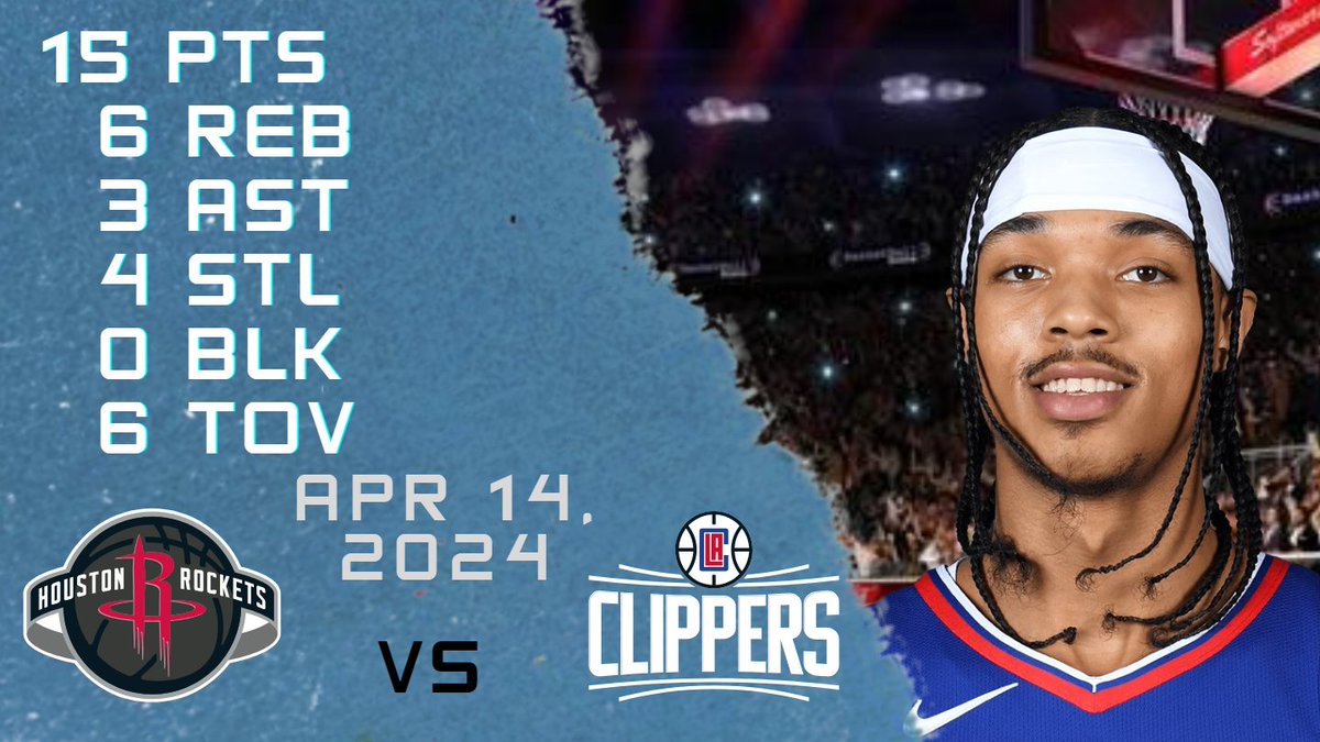 NBAPlayersHigh's tweet image. Brandon Boston Jr. Stats for nba regular season game vs ROCKETS  - 14-04-2024 youtu.be/kifAZU9KZMk

#BrandonJr. #Brandon #Jr. #nba #nbastats #nbahighlights #basketball #la #clippers #clippers #laclippers #Brandonstats #Jr.stats