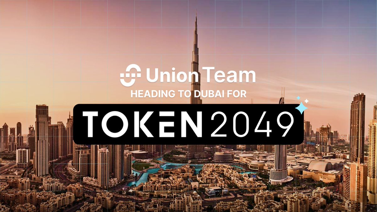 ▪️ Catch up with the Union team at #Token2049 in Dubai ▪️ Join our Discord and reach out if you want to link up during the event. 🔗 discord.gg/union-build