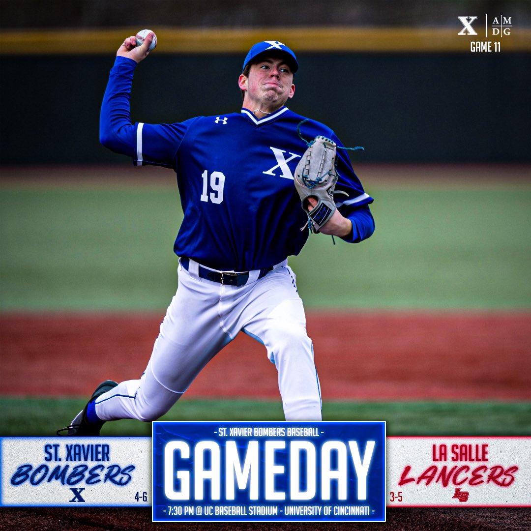 🚨 GAMEDAY The Bombers resume GCL play but tonight in the annual GCL South doubleheader as apart of the Reds Futures High School Showcase. Tickets are $5 in cash at the gate. 🆚 La Salle Lancers 📍UC Baseball Stadium at University of Cincinnati ⏰ 7:30 PM #GoBombers | #AMDG