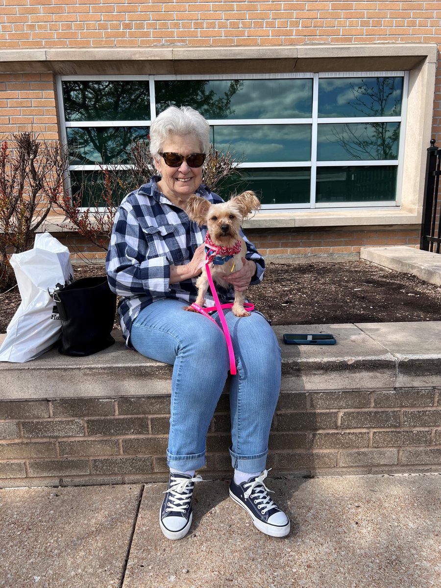 We all fell in love with Princess last week when she made her tv debut on @ksdknews so we had to share this exciting Pupdate! Princess is forever home! 💖 They sure look like a match made in heaven and we couldn't be happier for this girl! Happy Tails Princess 🐾