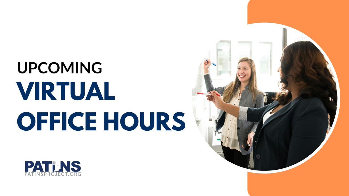 Join the PATINS Project's virtual office hours with our specialists! Dive into inclusive practices, assistive technology insights, and individualized support. Check out dates/time offered and registration: bit.ly/3QCTAId #PatinsIcam