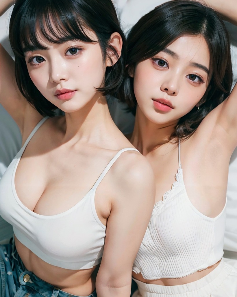 どっちの脇のほうが好き？ Which girl's armpit do you prefer? #armpit #ワキ #ワキフェチ