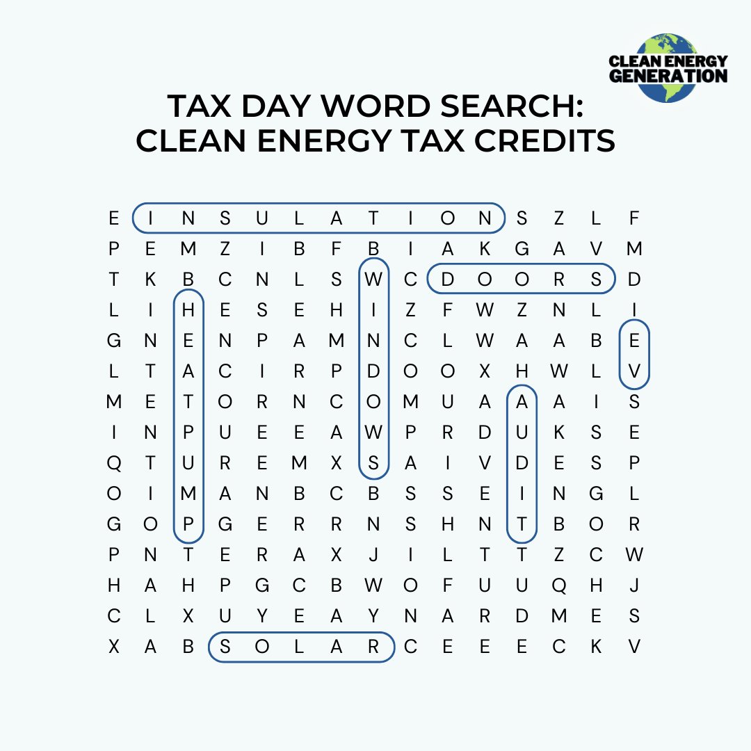 Looking at your tax refund & wishing the number was higher? 💸 If you're planning to make any upgrades to your home or vehicles this year, be sure to check if you qualify for any of these sweet tax credits next year: bit.ly/cetaxcredits #CleanEnergyGeneration
#ClimateWinsHere