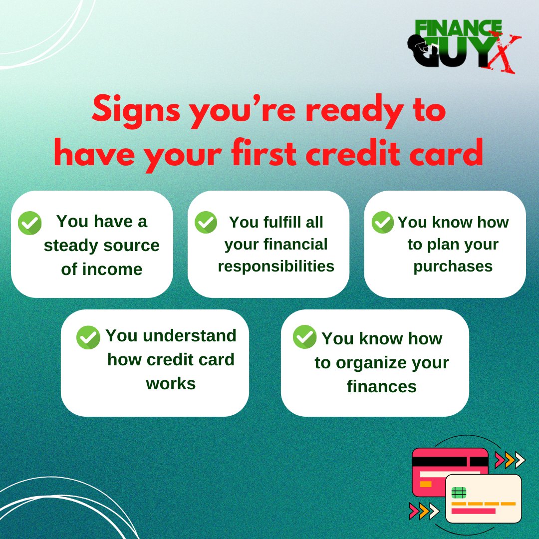 Thinking about getting your first credit card? Make sure you’re ticking off these readiness signs first! 💯💳

#financialplanning #investing #savings #debit #credit #taxes #wealth #budget #DistrictOfColumbia #Maryland #Virginia