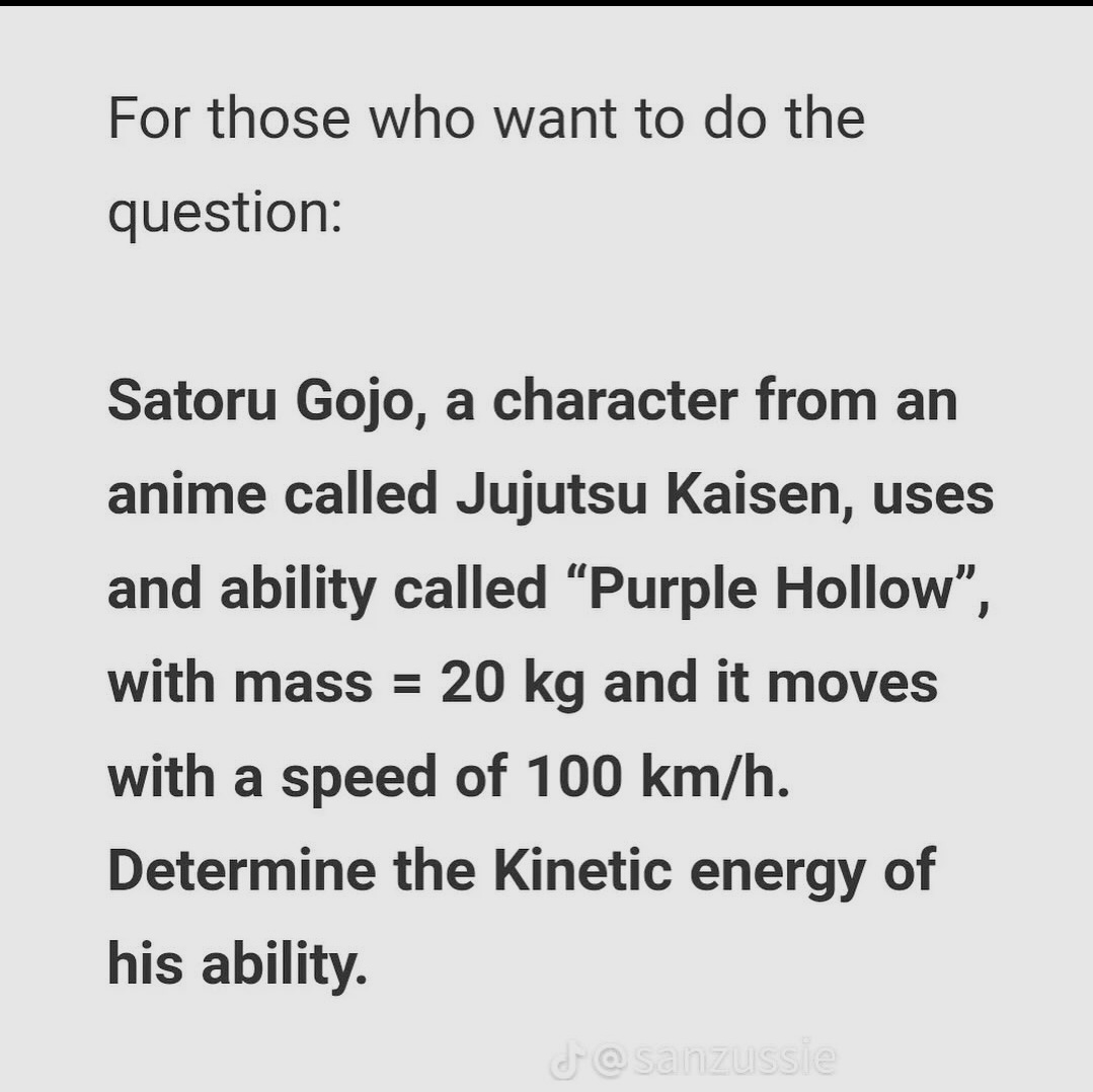 Gojo Satoru Appeared on a Brazilian Student's Science Exam 💯

The exam stated his name and even the anime 'JUJUTSU KAISEN'. 

The cherry on top was a manga panel used for the question