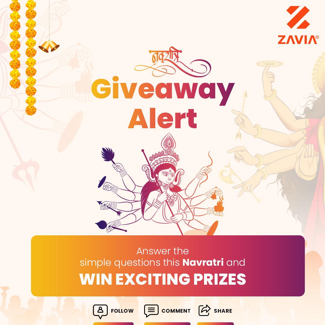 ▪️Follow Us On - FB/Instagram/Twitter ▪️Mention your 3 friends in the comment. ▪️Share and tag more people to participate along with you. Get ready to win exciting gifts from Zavia! Stay Tuned. . . . #Ramnavmi #GiveawayAlert #Contest #jaishriram #ram #lordram #contest #giveaway