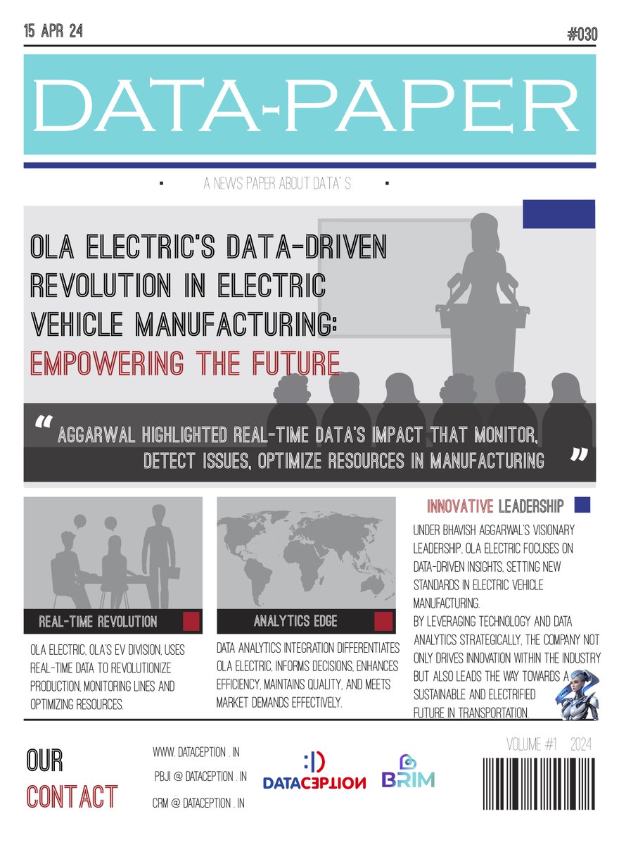 Good evening!!
#DATAPAPER #DataDrivenInnovation #ElectricVehicleRevolution #SustainableFuture #InnovativeLeadership #TechAdvancements #DataAnalytics #DataIntegration #DataFabric #RPA #BusinessGrowth #BusinessIntelligence