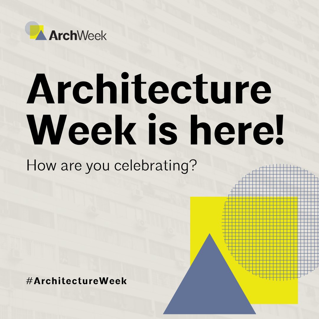 We’re celebrating #ArchitectureWeek with @AIANational this year, happening April 14-20! #BecomeAnArchitect aia.org/architecture-w…