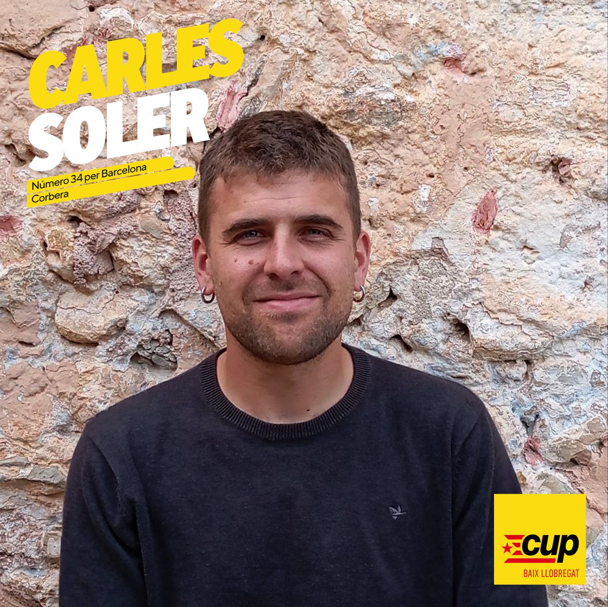 Número 3⃣4⃣ Carles Soler, Corbera

Nascut al barri barceloní del Poblenou, és professor de secundària. Des de ben jove a l'Assemblea de Joves del Poblenou i al teixit associatiu del barri

Fa tres anys que viu a Corbera, des d'on segueix treballant per construir la Unitat Popular