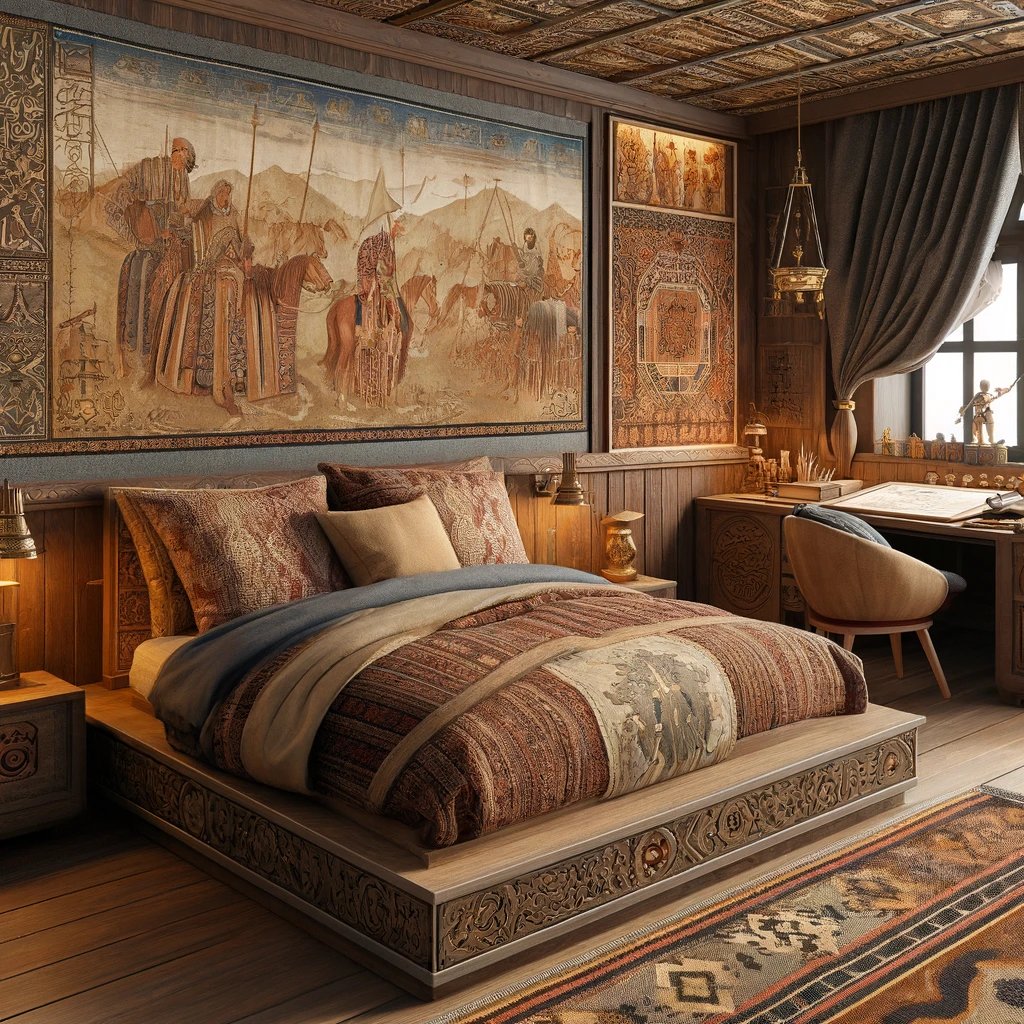 Göktürk Khanate concept bedroom