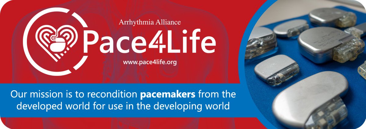 It is reported that in regions of LMIC that do implant devices, approximately 50% of patients die while waiting for a device.

We're proud supporters of Pace4Life, as they work to reuse pacemakers across the globe.

pulse.ly/yopstxeymu

#Charity #CharitySupport