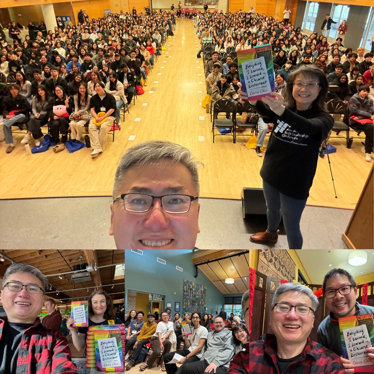 What a great day! Thnx @aaylc_pdx!!! Over 500 bright high school students in the room! Then a quick drive down to @sol_qtpoc_osu @osupridecenter @osuapcc to complete my doubleheader! Even made a quick stop to @powellsbooks to sign my books! Go #Oregon! @littlebrown