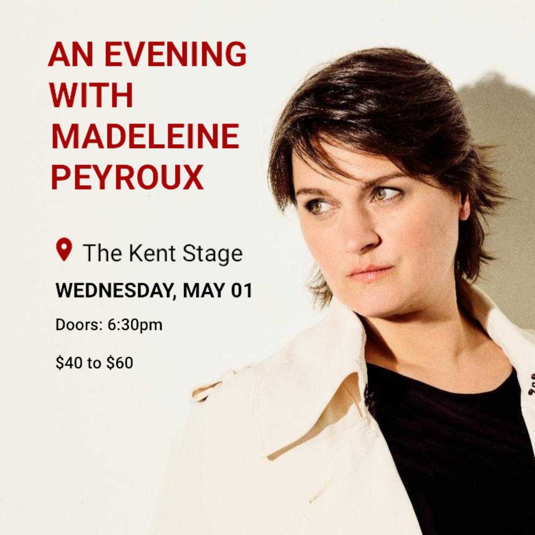 #kent #ohio I can't wait to share an evening of music with you on Wednesday May 1st at @kentstage ❤️ Will I see you there? Tickets are available at madelinepeyroux.com