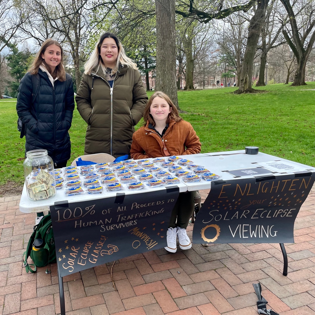 Thank you to the Enlighten OSU members for standing outside in the cold and wind to fundraise for AO! Our staff loved stopping through The Oval to meet y'all (and grab our eclipse glasses!)

#endhumantrafficking #endtrafficking #humantrafficking #saam #humanrights #asseeninohio