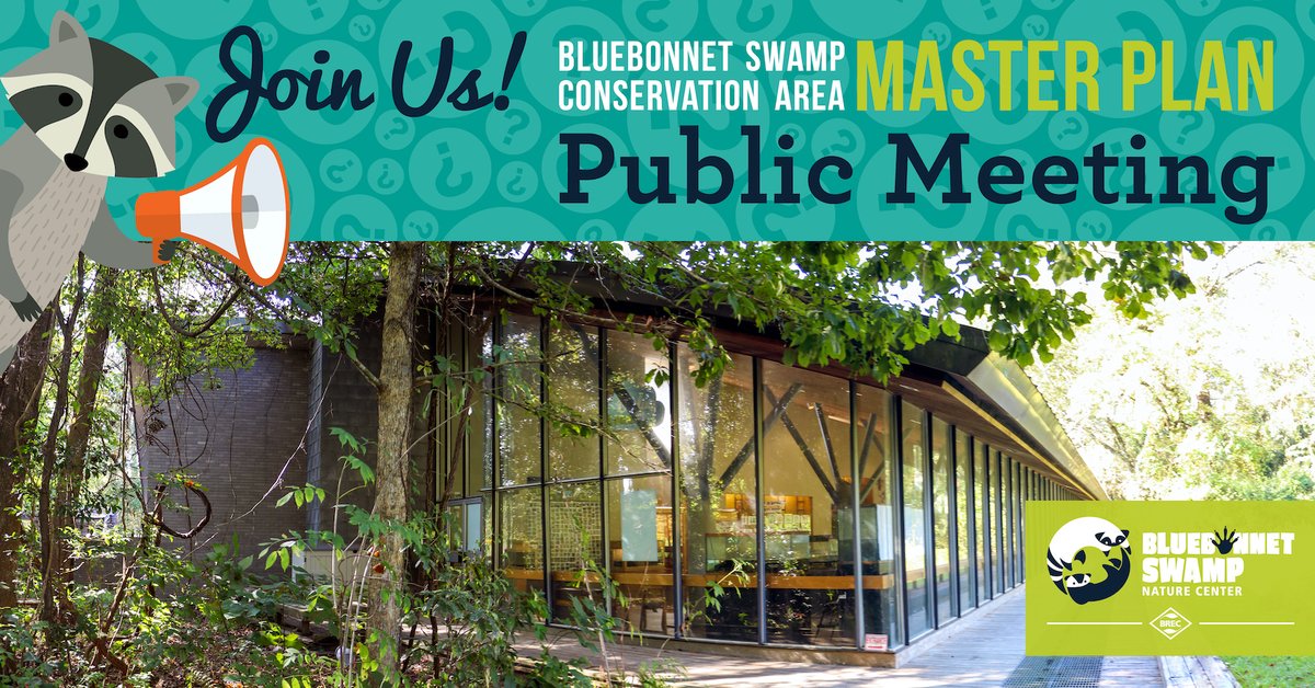 🌿 Join us to shape the future of BREC's Bluebonnet Swamp Nature Center! 📢 Share your ideas at our public meeting with BREC and Design Workshop. Together, let's build a greener, more vibrant BR! 💚 Details: brec.org/calendar/detai…