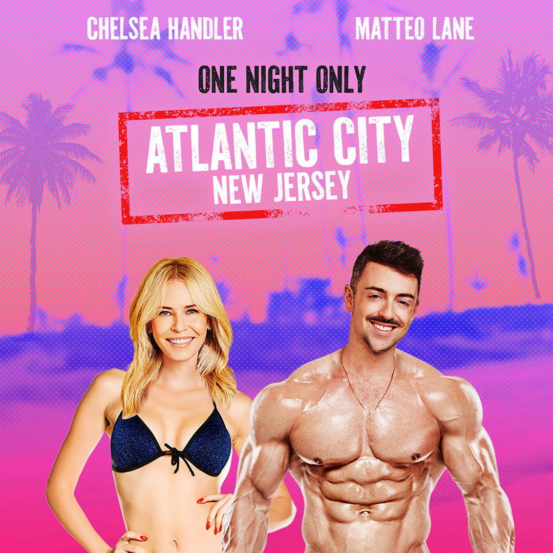 Just Announced! Chelsea Handler and Matteo Lane are coming to Hard Rock Atlantic City on Saturday, August 10. Tickets on sale Friday 👀