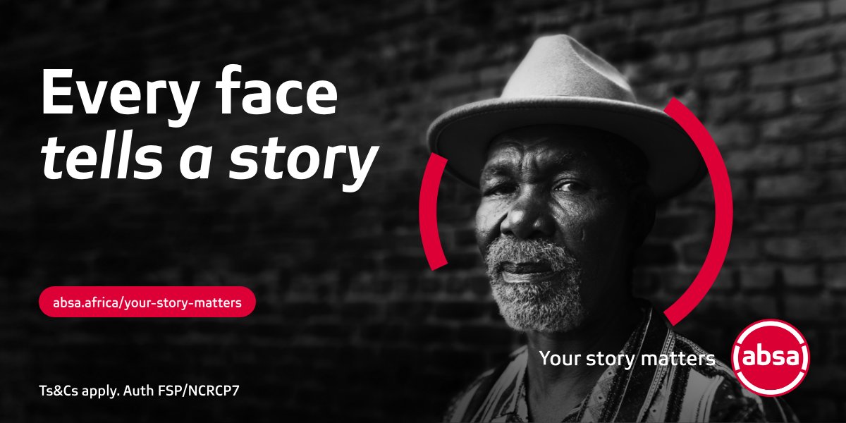 Every line tells a story. From laughter lines to the rich tapestry of memories, faces seasoned by time showcase triumphs, love, & adventure. 🕰️🎨 Each face, a canvas of life's vivid colors. Let's share these stories. #YourStoryMatters 📓 

Explore more at absa.africa/your-story-mat…