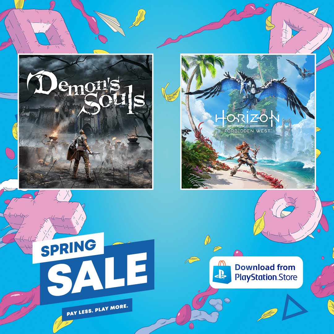 Επωφελήσου από τις προσφορές Spring Sale με τίτλους όπως Demon's Souls, Horizon Forbiden West και πολλούς ακόμα. Βρες όλα τα games: bit.ly/4aeNGUl
