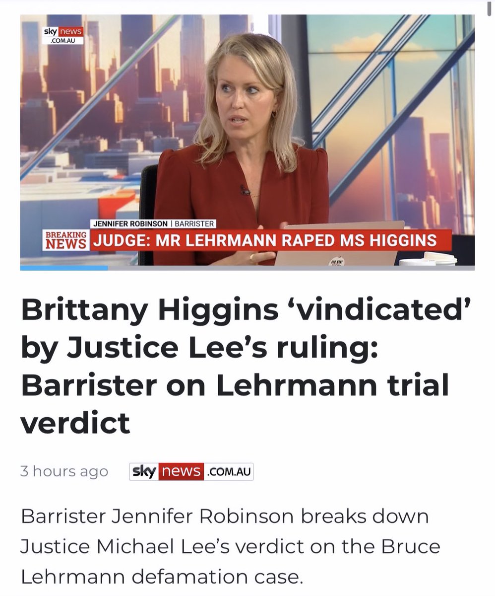suigenerisjen's tweet photo. Justice Lee today gave @BrittHiggins_ the vindication she has long deserved, as Ten wins on truth

Great to see Lee J acknowledge the sexual violence myths &amp; tropes that so often deny women justice, which we warn about in our book #HowManyMoreWomen  

https://t.co/E0Nri12sPp https://t.co/r0HNG1yluR