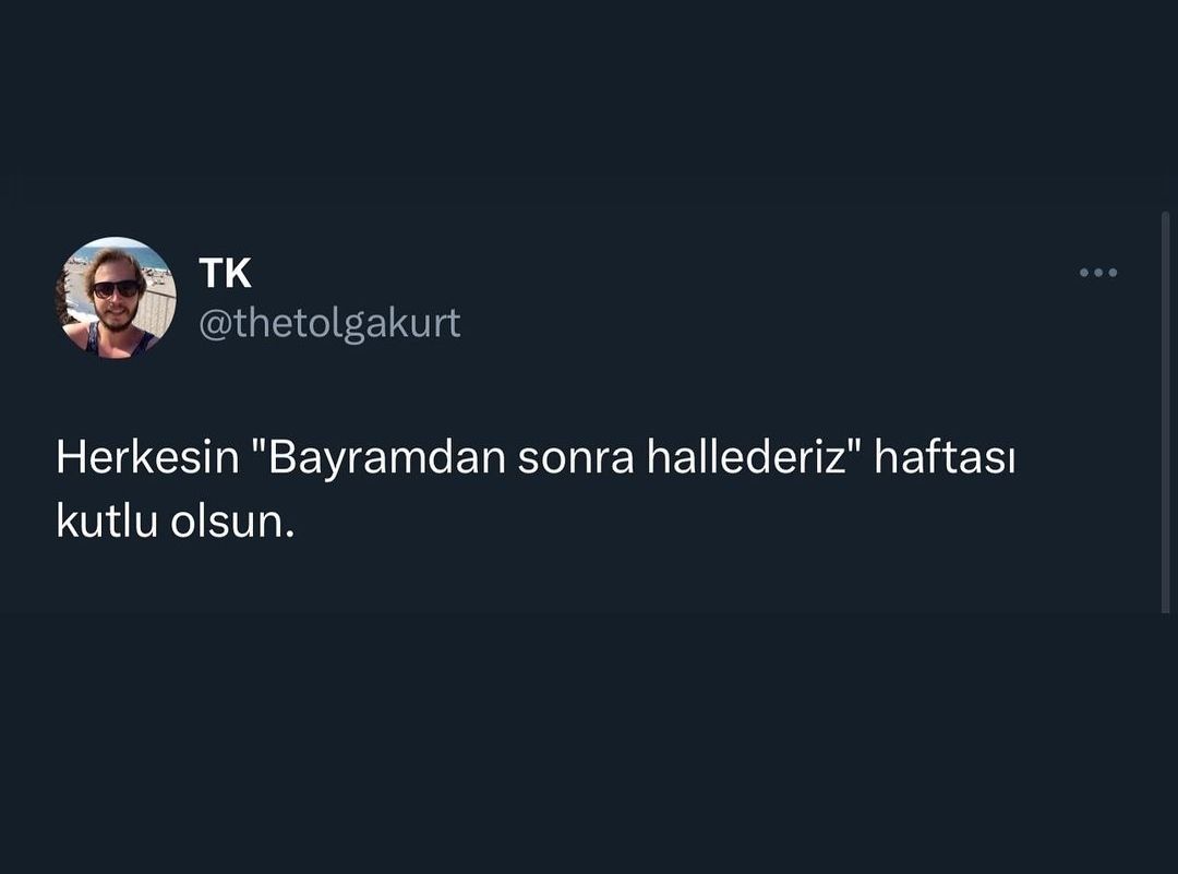 Haftalardır ertelenen ödeme ve işlerin haftasına hoşgeldiniz Via: @thetolgakurt