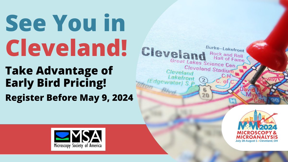 Will you be joining us in Cleveland this summer -- July 28 - August 1 -- for M&M 2024? This is the event to learn the latest in scientific exploration and innovation. ow.ly/Kw0S50QXVIJ #MM2024 #Microscopy