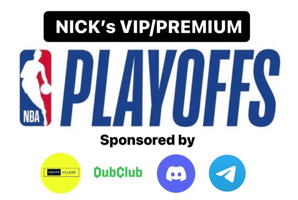 NBA playoffs are finally here 🏀. Get the best Playoff tips with the highest daily winning percentage around. Sign up through dubclub or Dm me here on Twitter if you can’t access dubclub. dubclub.win/r/NFLNick_/