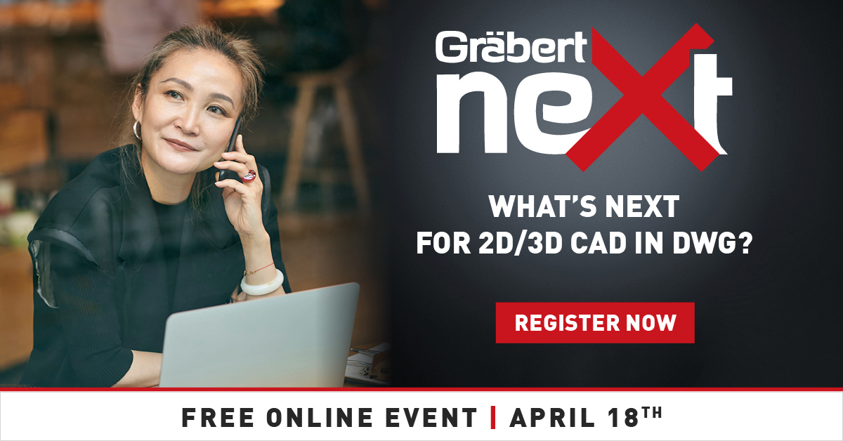AUGI's tweet photo. Curious what’s next for #CAD in #DWG? Register now to attend #Graebert #neXt 2024 — a free 3-hour online event on April 18th. Register Here 👉 https://t.co/lk9DhBbfbw https://t.co/vKkdnKGHO5