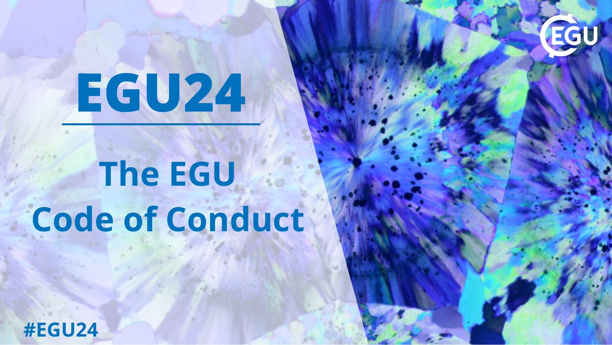 All #EGU24 participants agreed to follow EGU's Code of Conduct whilst at the meeting, but what does this mean? On #EGUblogs we review the key points of the document, what it means for attendees & what to do if you witness a violation.

Read more: egu.eu/6NKI2H/