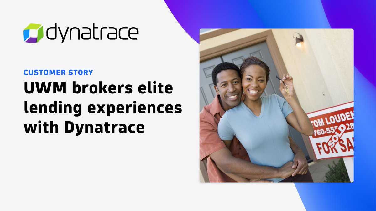 .@UWMlending, the number one mortgage lender in the US, ensures that decisions about new application features are driven by data with #Dynatrace, making it easier to guarantee that they will bring benefits to the client experience. Find the details here: dynatr.ac/4az0PrS