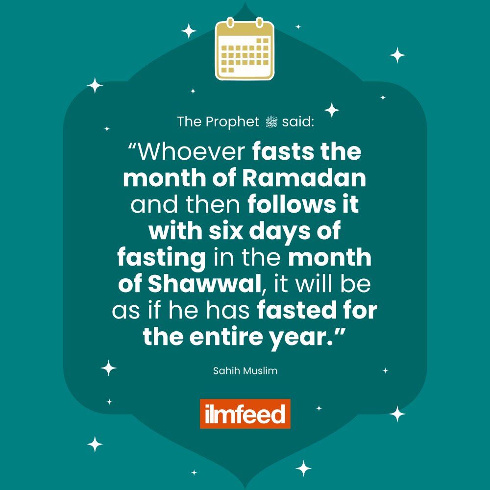 Try to fast the 6 optional fasts of Shawwal.