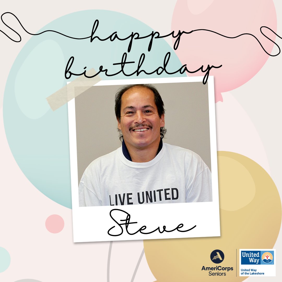 Join United Way of the Lakeshore in wishing a Happy Birthday to Steve Keglovitz, Workplace Engagement Coordinator! Your passion for building stronger communities shines through in all you do. Wishing you a day filled with joy, laughter, and all the happiness you bring to others!