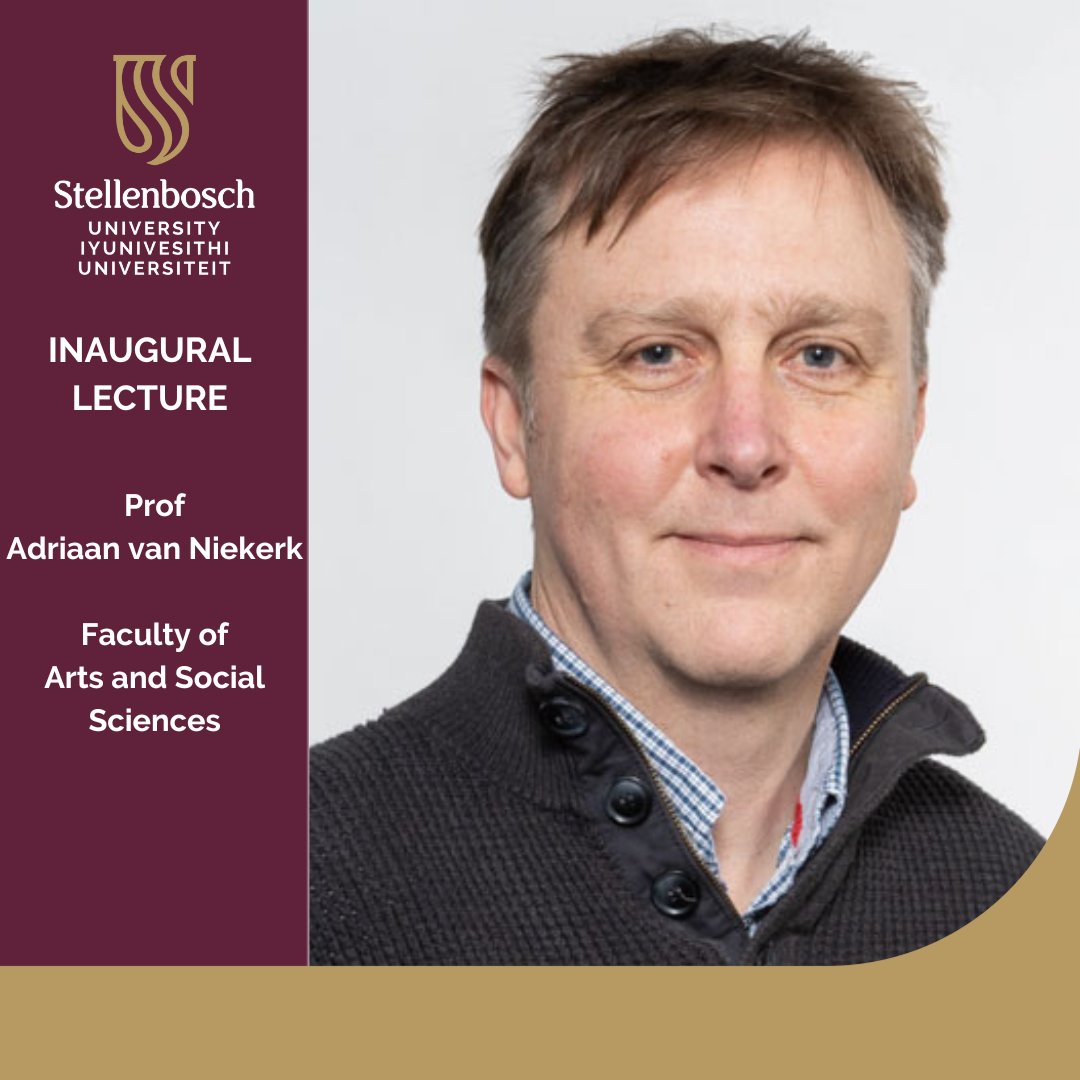 Celebrate SU's 2022/2023 professors! 🎓Explore their inaugural lectures, sharing knowledge, discoveries, and personal journeys. Watch Prof Adriaan Van Niekerk's lecture: bit.ly/3VTOvhf.
