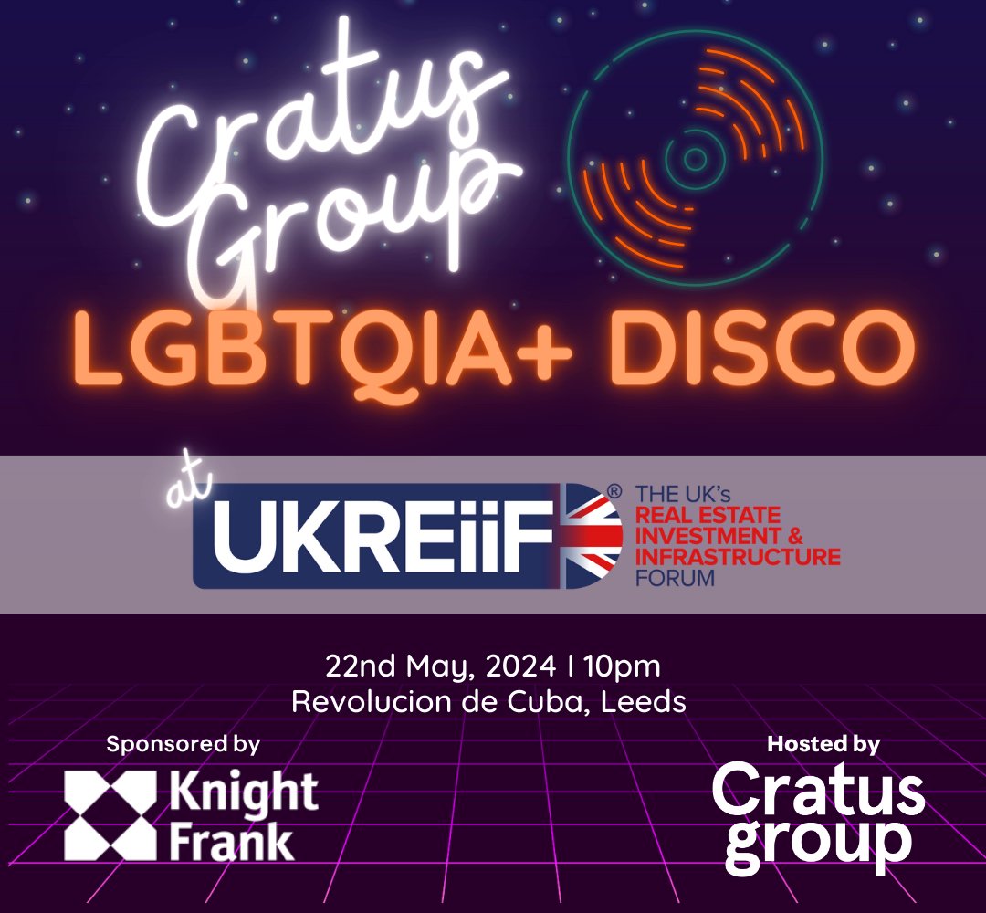 @CratusGroup Dancing shoes at the ready!💃 Dust off those disco shoes as Cratus Group will be hosting another highly anticipated LGBTQIA+ Disco at UKREiiF this year. 📆 Wednesday, 22nd May ⏰ 22:00 📍 Revolución de Cuba, Leeds