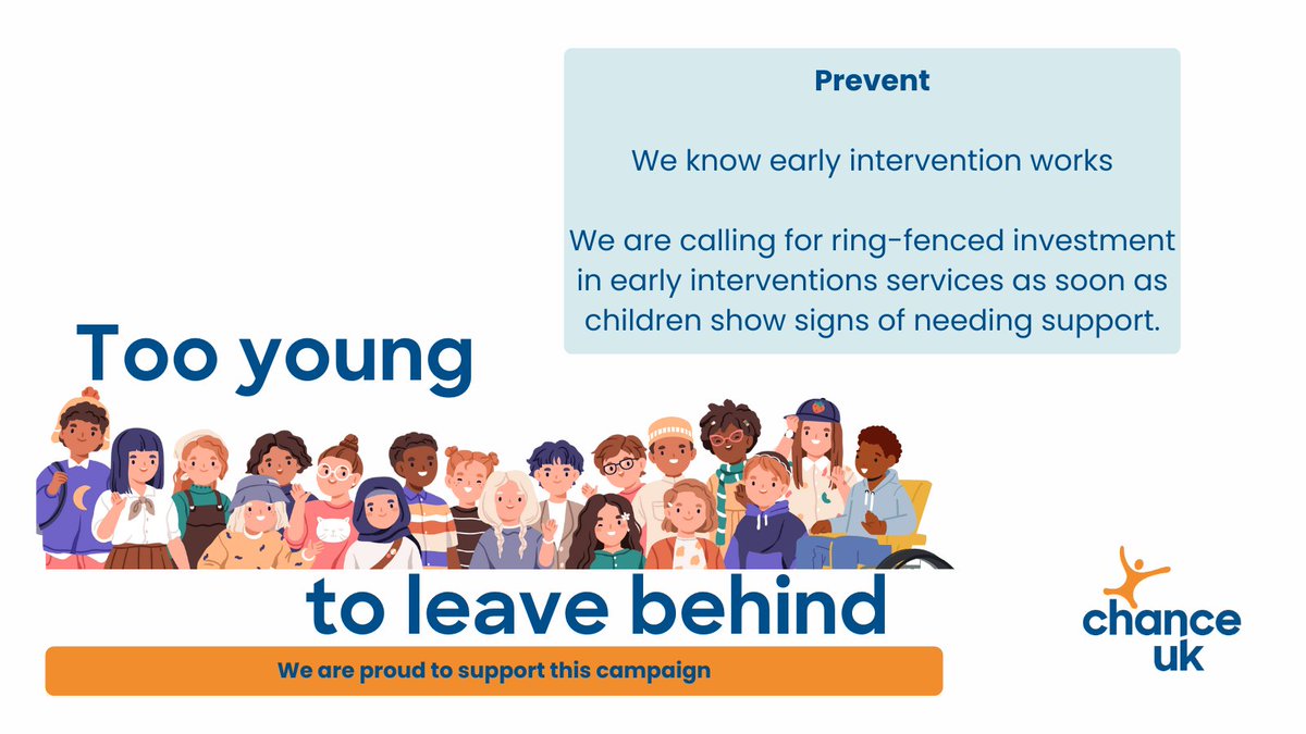 Shocking to read in @ChanceUK's new report that children as young as 5 are being excluded from school. 90% of children excluded at primary age won't pass GCSE English or Maths. Exclusion doesn't work, and these children are #TooYoungToLeaveBehind. chanceuk.com/exclusions/