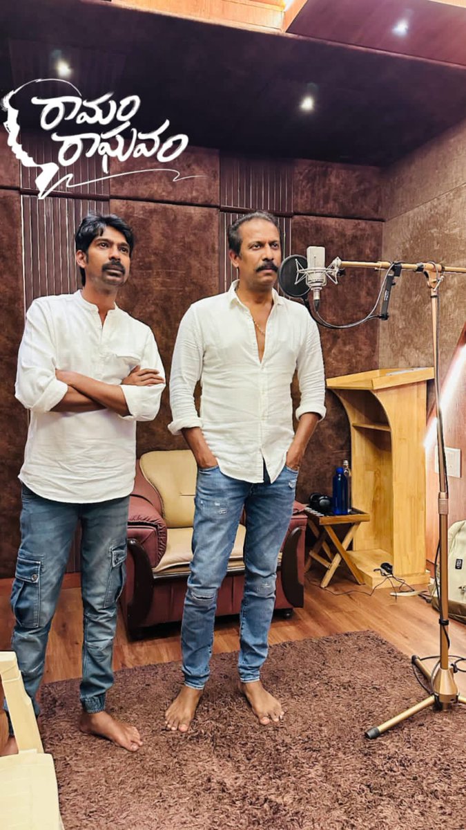 #RamamRaghavam 🏹 Dubbing 🎙️ starts today at Chennai. @thondankani @DhanrajOffl @Prudhvi_dir @DirPrabhakar @ramjowrites @harishuthaman @Mokksha06 @sivapyanala @Arunchiluveru @t_theepireddy @sps_off @SreedharSri4u #RR @pro_guna