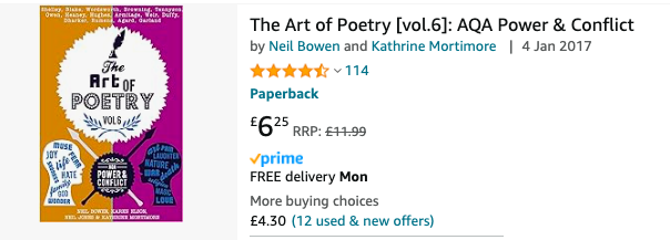 #peripeteia @Team_English1 @BESTEducation5 @MrsRussellA @MsDaviesEnglish @LittleMissH_8 @crossy0611 @TWSEnglishTeam @Miss_Chad @MrsRHEnglish @_MABR3 @DrCharlotteBell @LiteracyBMCC @CasSmitton @lray1982 @mshedgesenglish @KBa1976 @EdwardSealy @MellieAaron Still 1/2 price