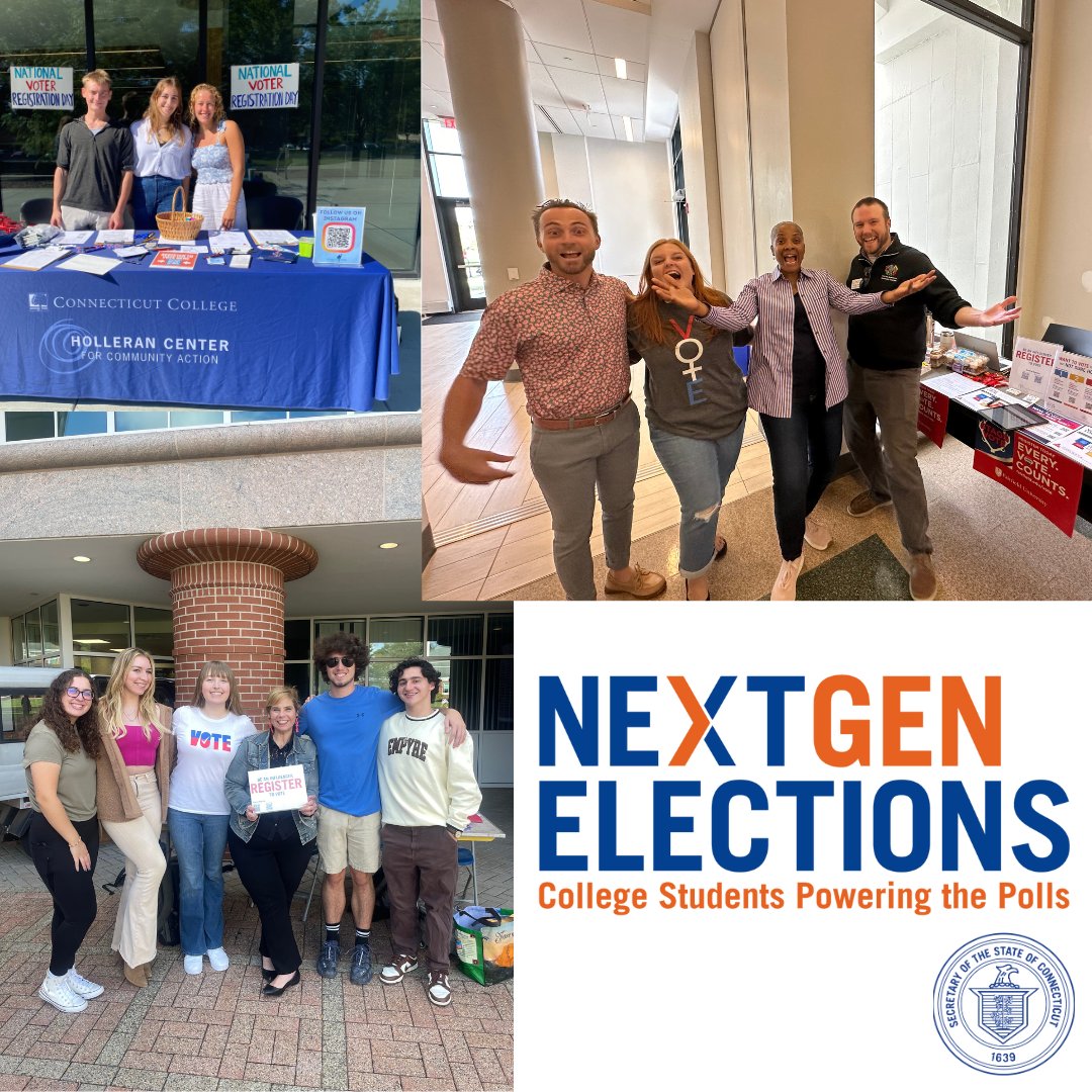 Calling all CT #college #freshmen, #sophomores, & #juniors: YOU can make a difference in your community by being part of the next generation of #election workers and make a difference in your community! Apply today for our NextGen Elections program: portal.ct.gov/sots/education…