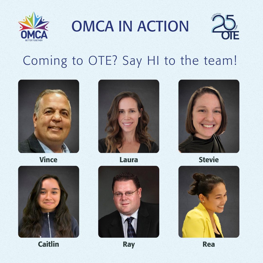 The OMCA team is onsite at #OTE2024 in Toronto until Wednesday! If you're at the event, be sure to say hello! #MembershipMonday #BetterTogether