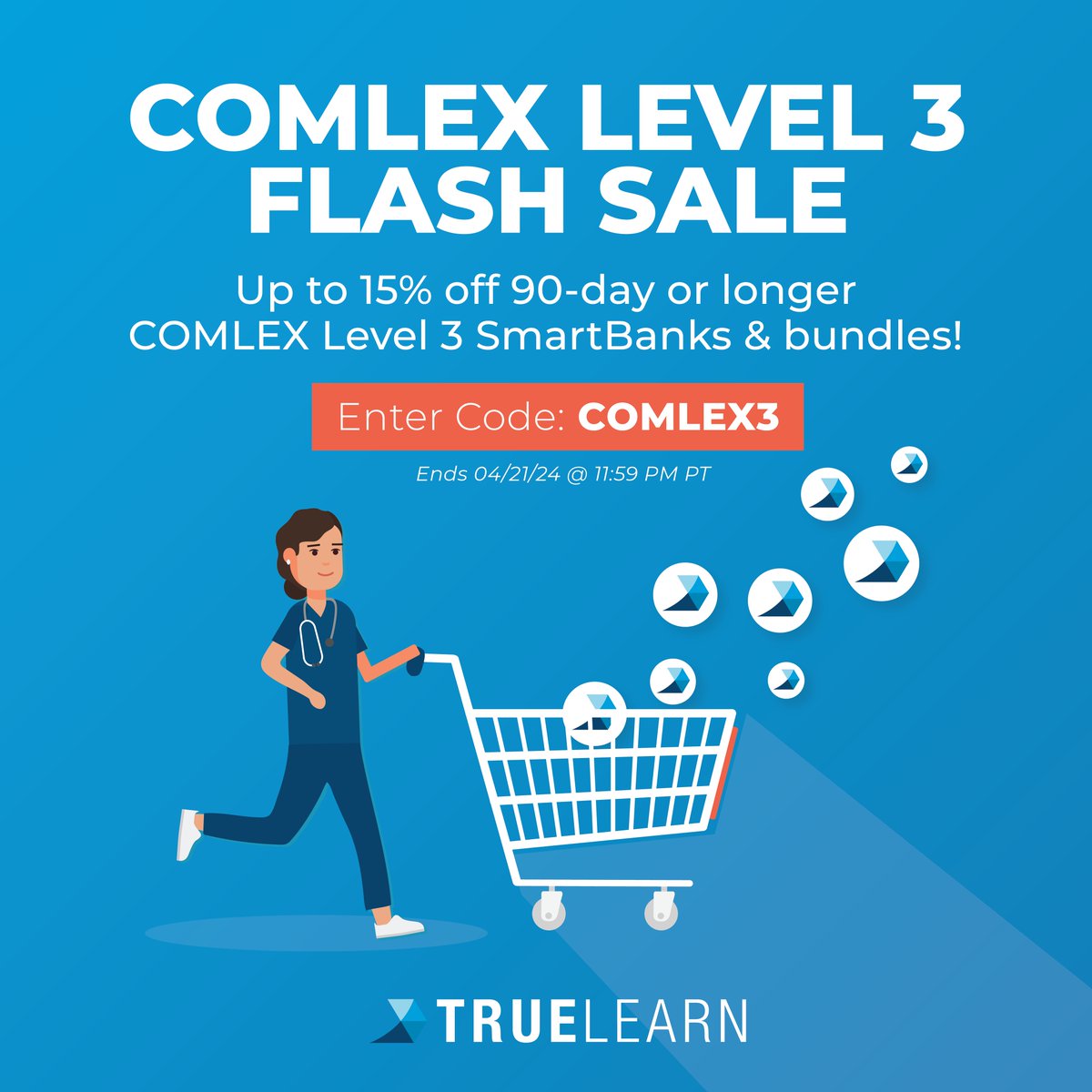 Master COMLEX Level 3 With Practice That Mimics The Real NBOME Exam Experience!

Level 3 FLASH SALE!

➡️15% Off 180-Day or Longer Bundles
➡️10% Off 90-Day Bundles

Use Code: COMLEX3

Ends April 21, 2024, at 11:59 PM PT.

#comlex #comlexlevel3 #sale #healthcare #healthcarestudent