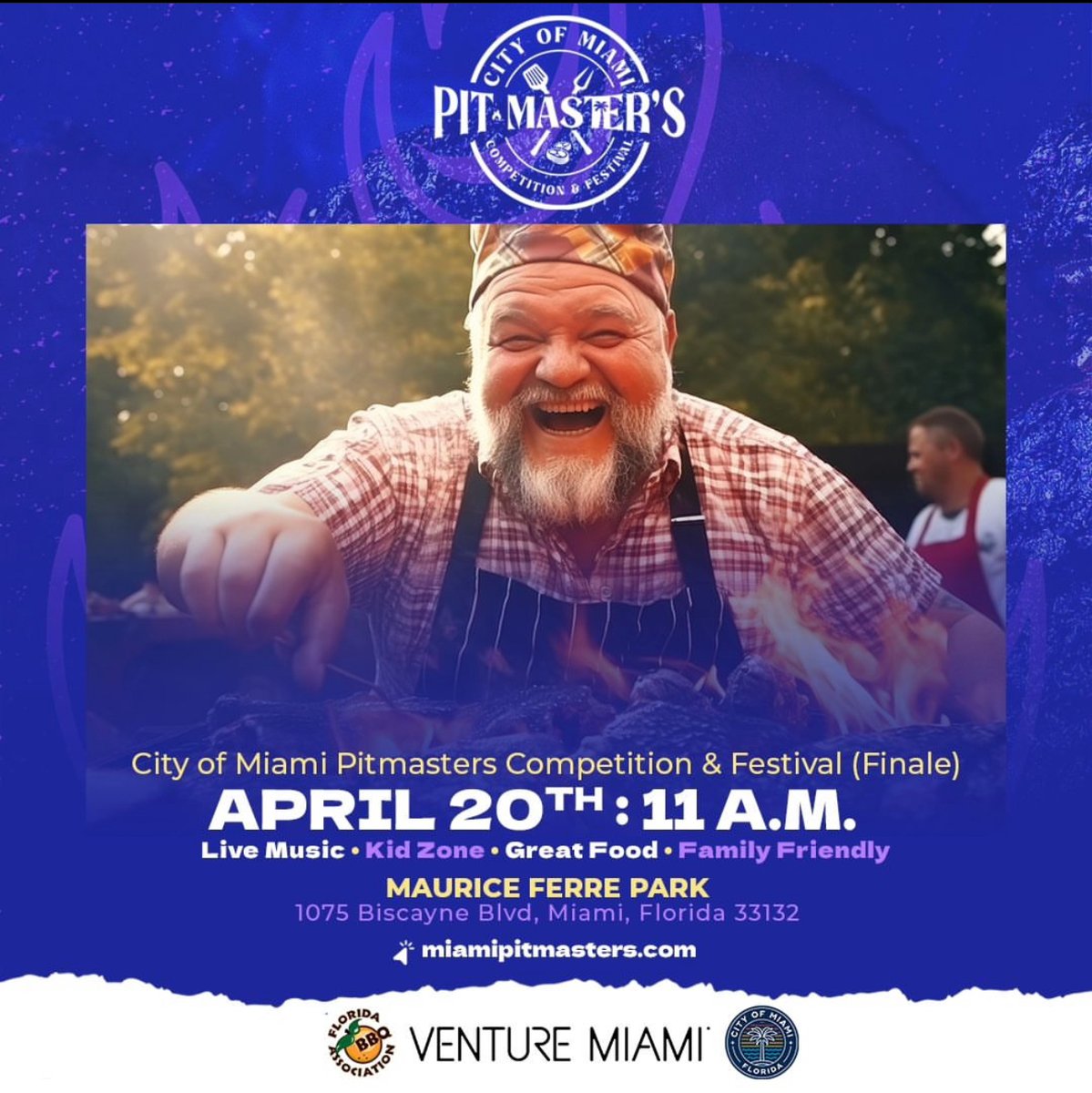 Get ready for the Inaugural @CityofMiami Pitmasters Competition and Festival at Maurice A. Ferré Park! 📅 Date: April 20th ⏰ Time: 11 AM - 7 PM 📍 Location: Maurice A. Ferré Park, Miami 🎟️ Admission: FREE Join us for a day filled with the finest BBQ from across the region,…