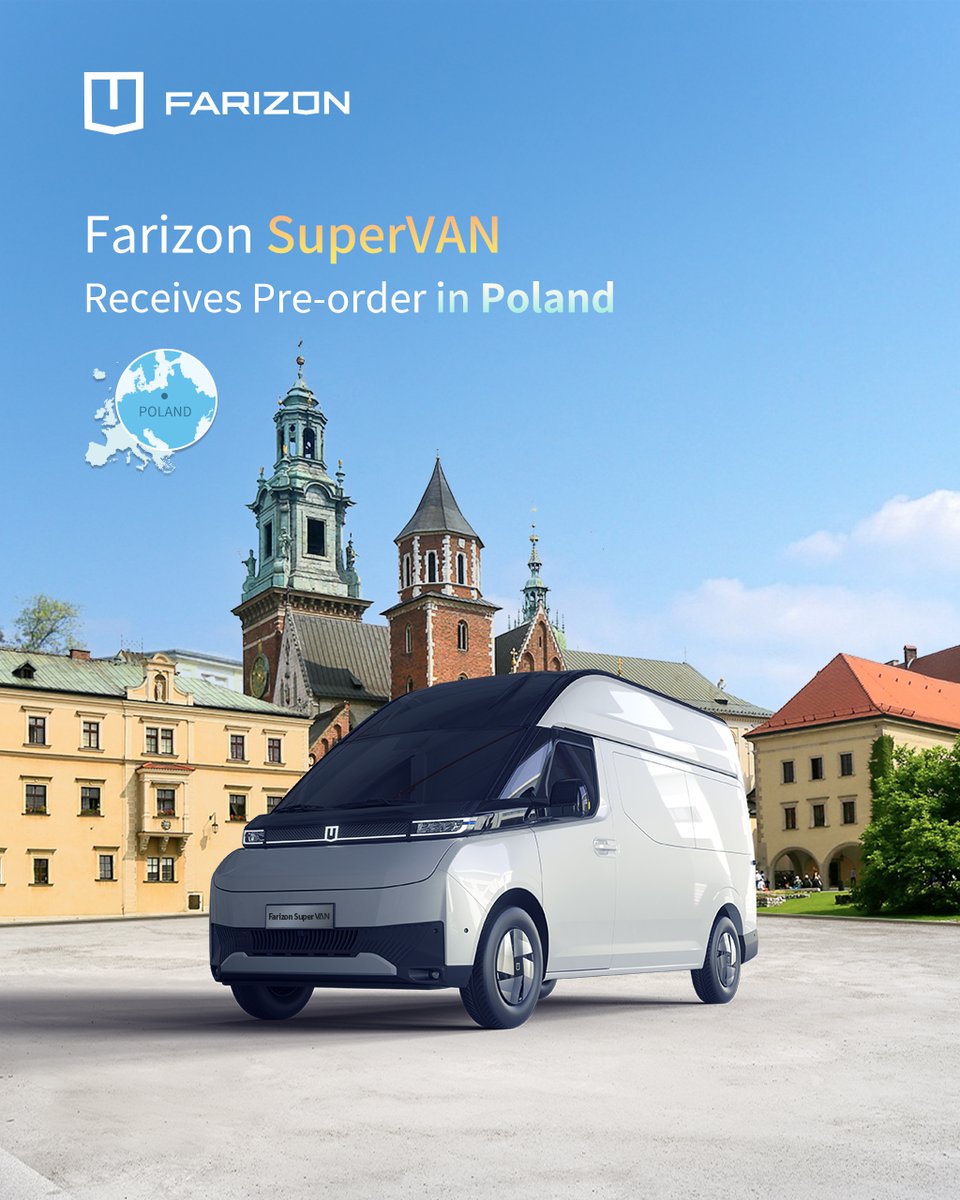 SuperVAN is on its way to Poland! #SuperVAN  #electricfleet #electricvan